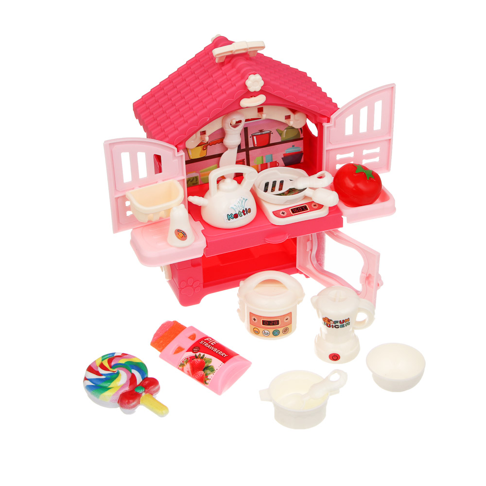 Мебель для кукол, кухня с акс., ABS, PP, тм ИГРОЛЕНД - #4