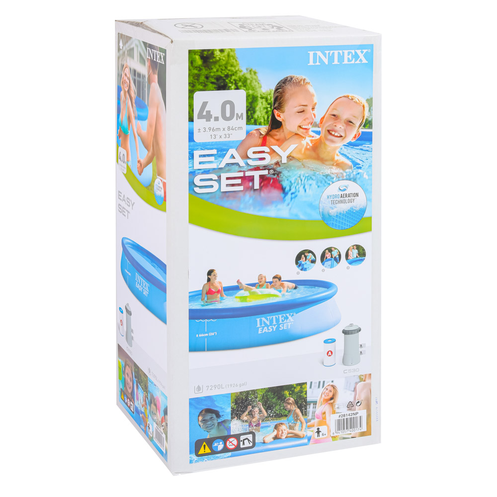 INTEX Бассейн надувной Изи Сет 396x84см, 7290л, насос-фильтр 2006л/ч, 28142NP - #3