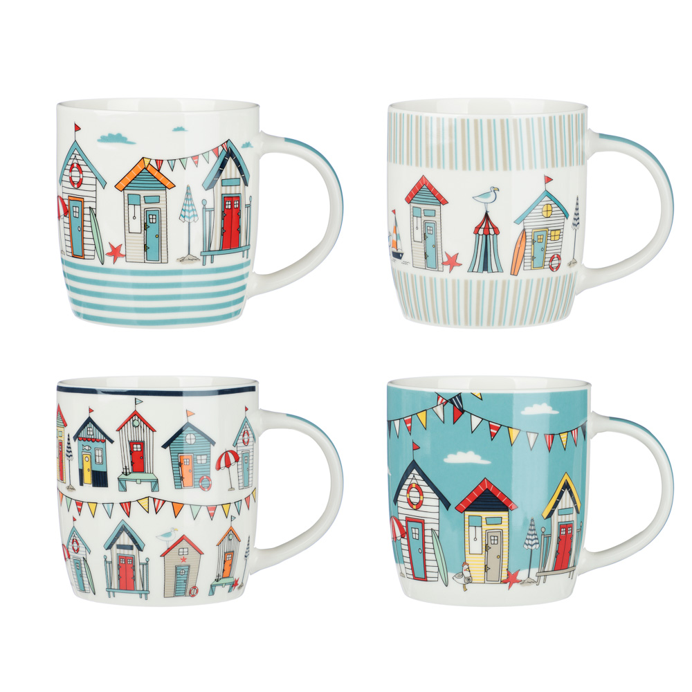 Кружка Ярмарка тм MILLIMI, 365мл, 4 дизайна, фарфор - #1