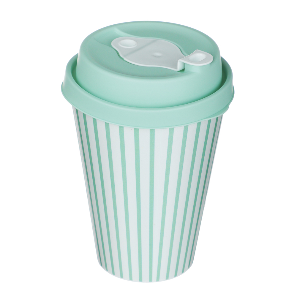 Черри Стакан с крышкой и клапаном 420мл, пластик, 2 цвета - #3