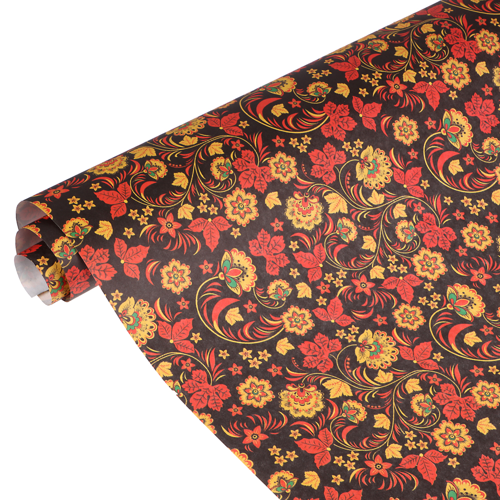 Бумага упаковочная, 70х100см, 70 гр, 10 дизайнов, арт 1 - #3