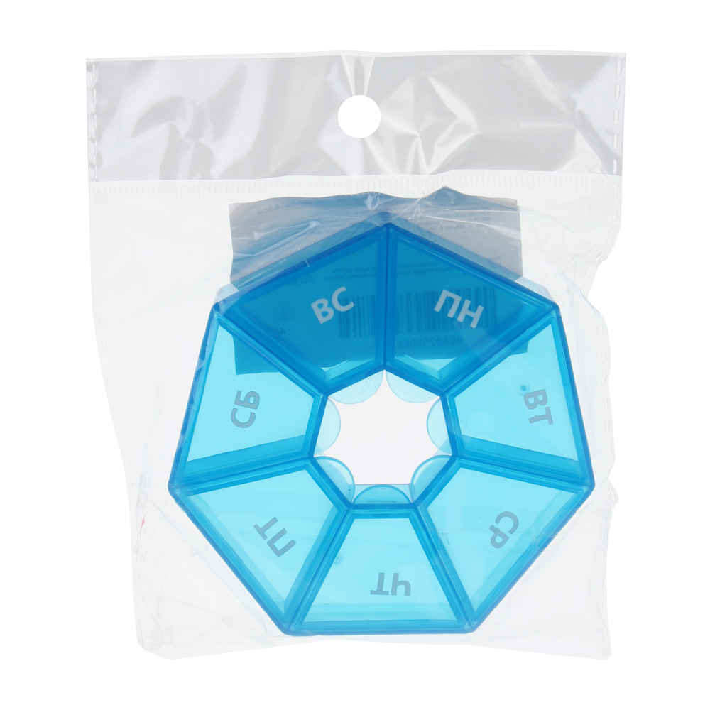 VETTA Бокс для таблеток, пластик, "Неделька" 8,5см, 3 цвета - #6