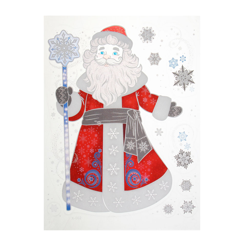 СНОУ БУМ Наклейка декоративная, 24x36 см, ПВХ - #2