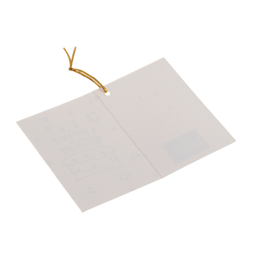 Открытка бирка, 6,7x9,4 см, бумага, микс дизайнов - #4