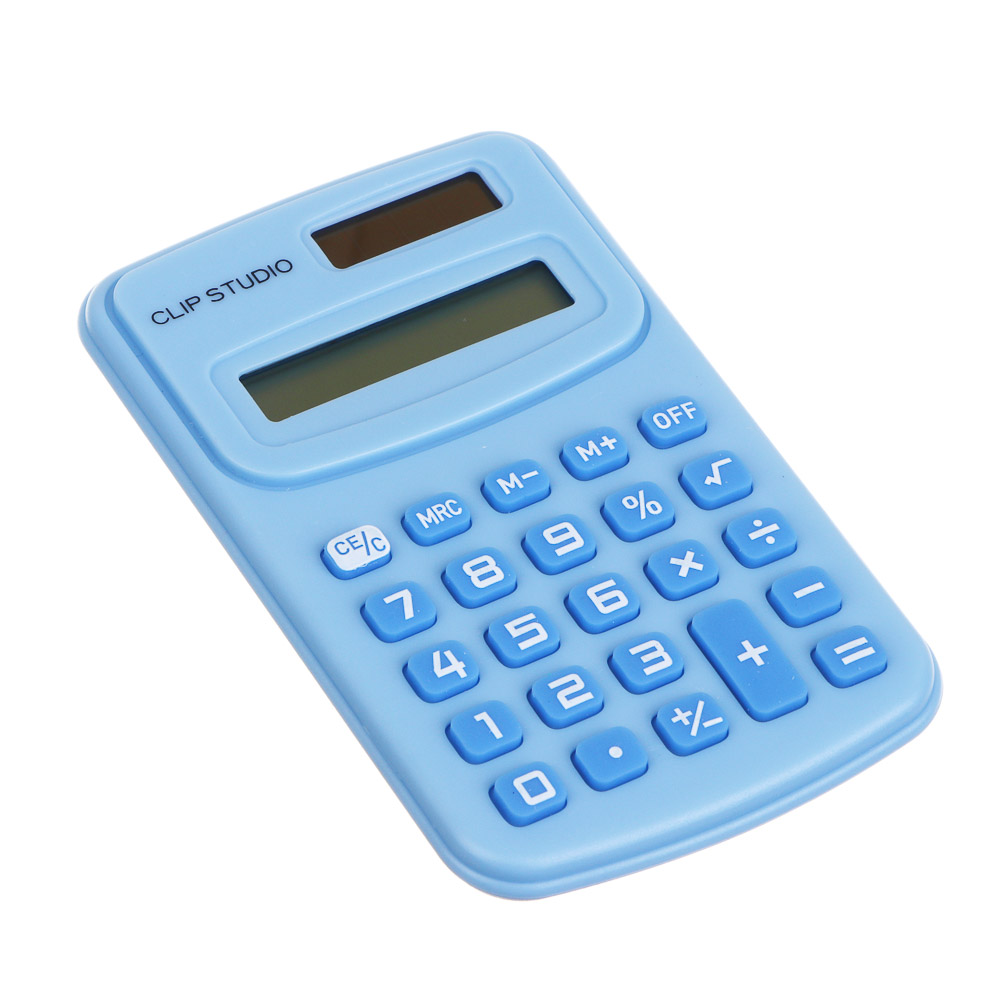 ClipStudio Калькулятор 8-разр. с карманный, 10х6,2х0,9см, пластик, ПВХ коробка, 4 цвета - #3