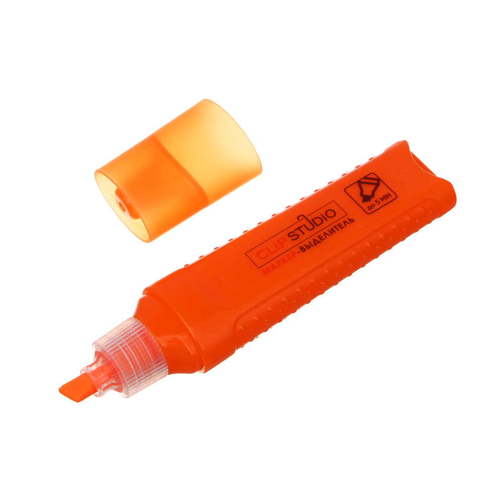 ClipStudio Маркер-выделитель оранжевый, плоский корпус, скошенный наконечник - #3