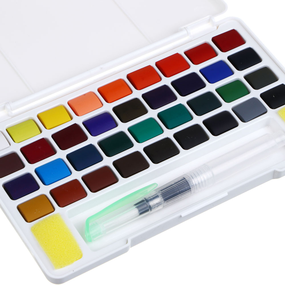 BY Русские Супергерои Акварель 36 цв., кисть с резервуаром для воды, пл.бокс, "Каваи 1" - #5