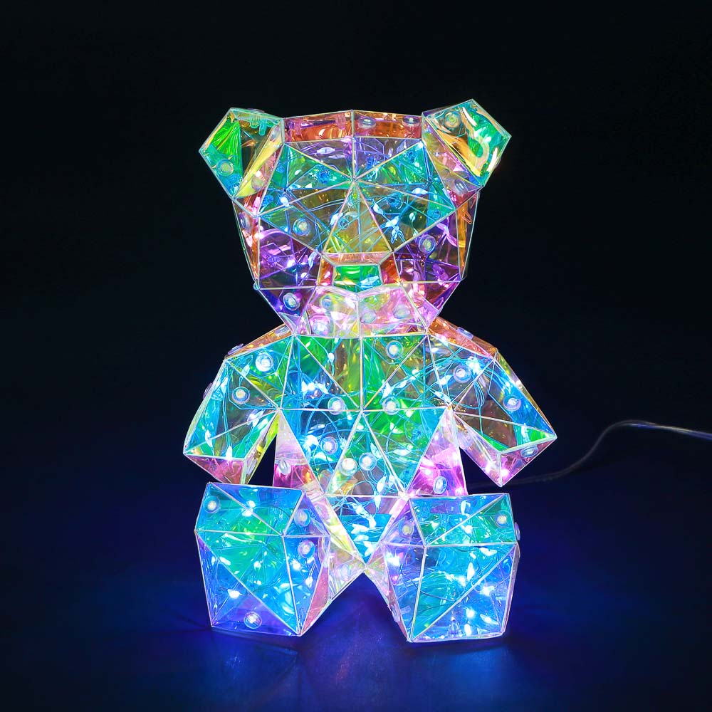 СНОУ БУМ Медвежонок, 10х17 см, 70 LED, постоянное свечение, USB - #1