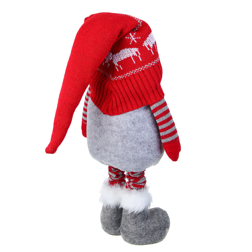 СНОУ БУМ Фигура декоративная "Гном" на выдвижных ножках 65-95 см, полиэстер - #5