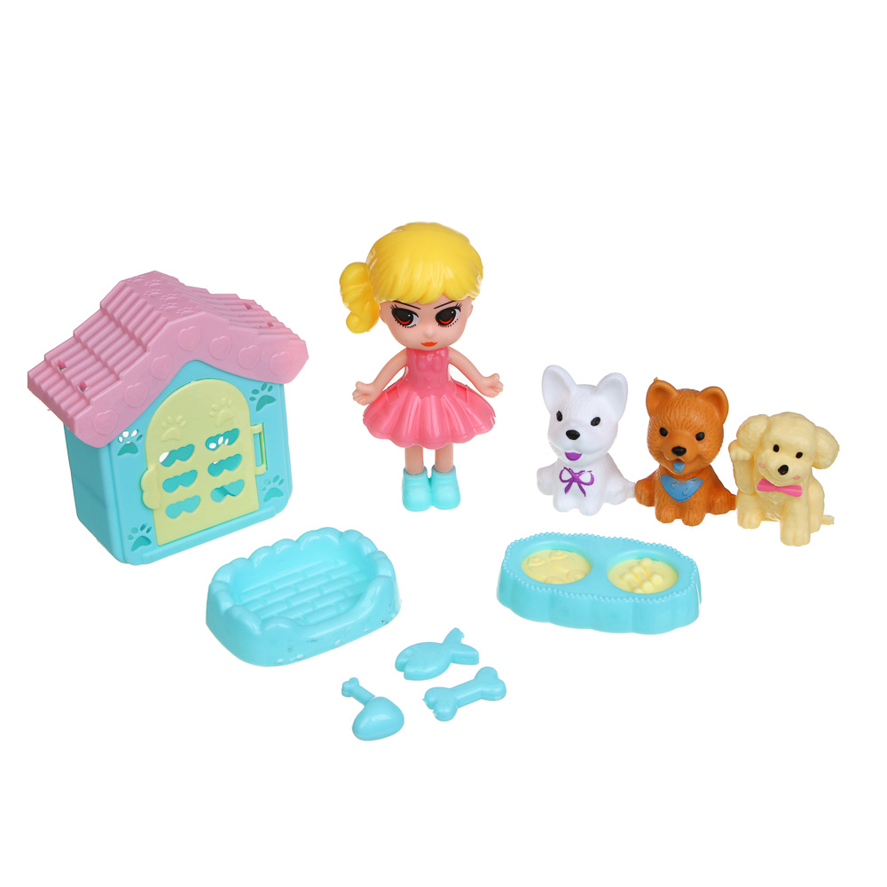 ИГРОЛЕНД Кукла с питомцем и акс., PP, ABS, 21,5х3,5х27,3 см, 3 дизайна - #11