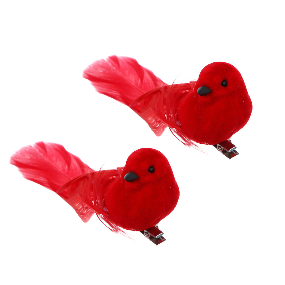 СНОУ БУМ Птицы на прищепке 2 шт, 3,5x13 см, пластик, 26-431 - #1