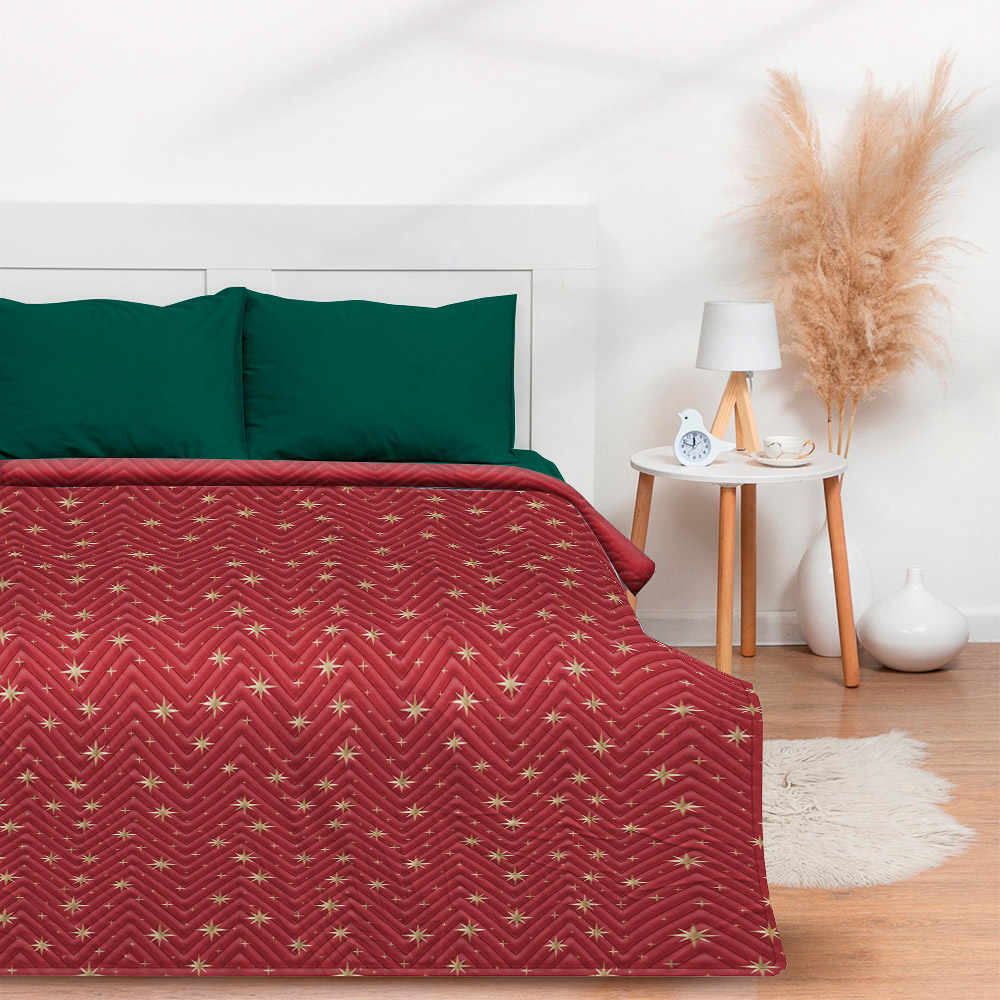 PROVANCE Щелкунчик Покрывало велюр, звезды, 200х220см, 100% полиэстер, 2 дизайна - #6