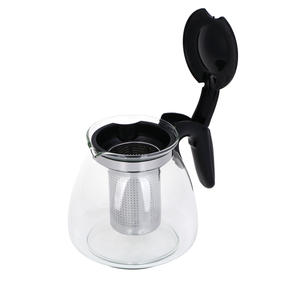 VETTA Чайник заварочный 1100мл, ситечко из нерж.стали, стекло, полипропилен - #3