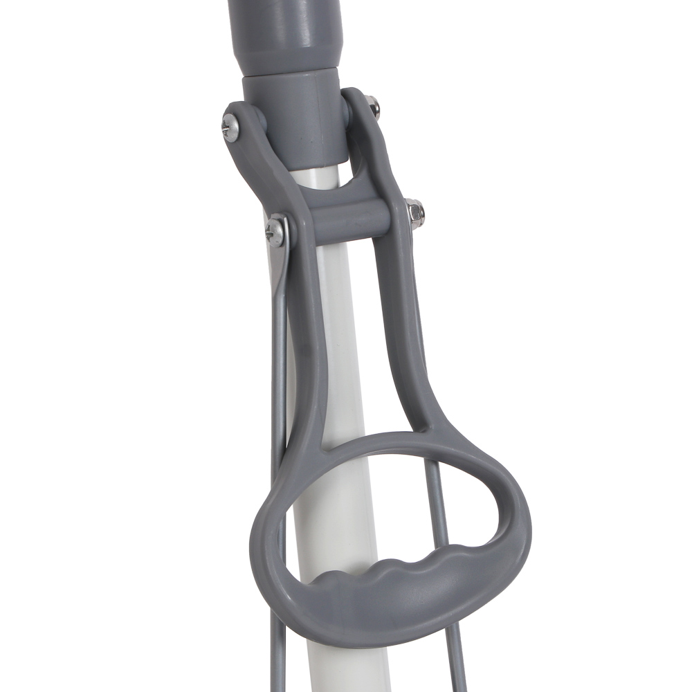 Швабра с отжимом и сменной насадкой ПВА тм VETTA, телеск. ручка 120см, 1 ряд роликов - #6