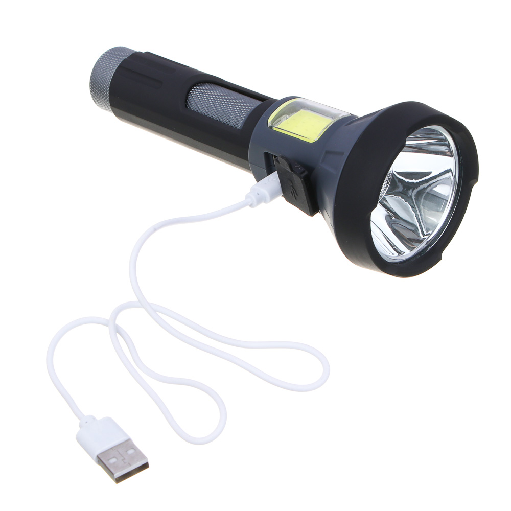 ЕРМАК Фонарь рабочий, LED СОВ, 4 режима, 600мАч,USB,металл,пластик, 160х58х60 мм,функция Power-bank - #9