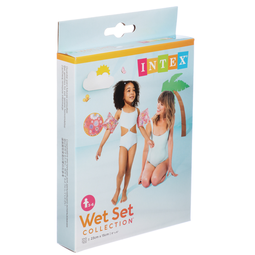 INTEX Нарукавники детские "SWEET BLOSSOM", 3-6 лет, 23x15см, 56669EU - #6