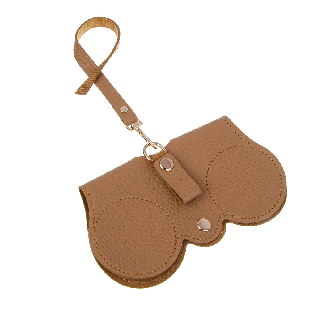 ЮL Футляр для очков на кнопке с подвесом, ПУ, 14,5х8см, 5 цветов - #4