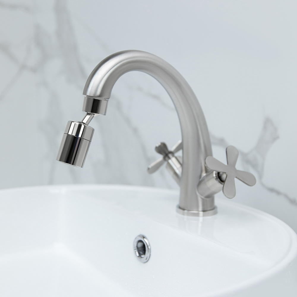 Аэратор-насадка для смесителя универсальная, режим душ, вращение по осям тип1 - #6