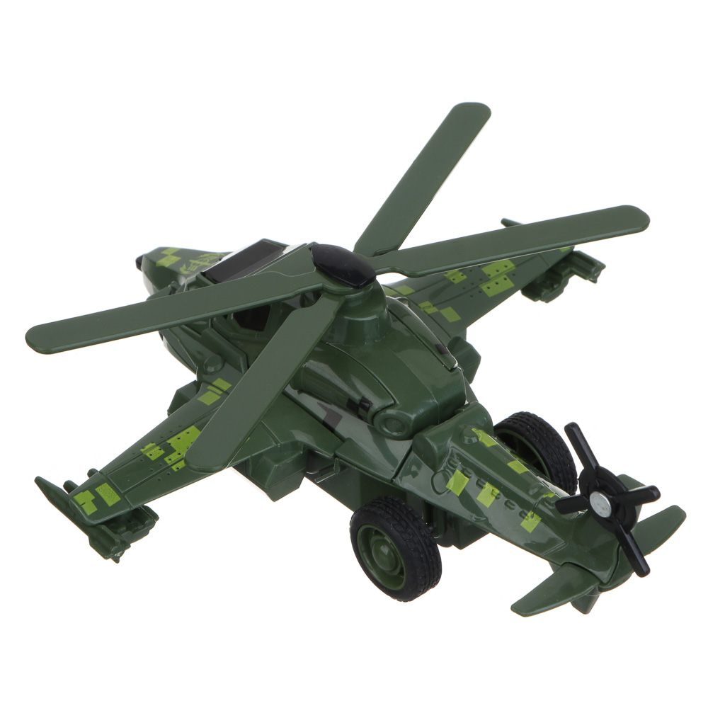 ИГРОЛЕНД Вертолет - трансформер 2 в 1, инерция, удар, ABS, 17х6х15 см, 2 дизайна - #10
