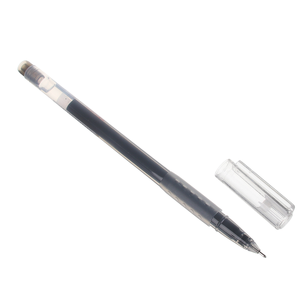 ClipStudio Ручка гелевая черная "Альфа", с увеличенным запасом чернил, 14,5см, након.0,5мм, пластик - #2