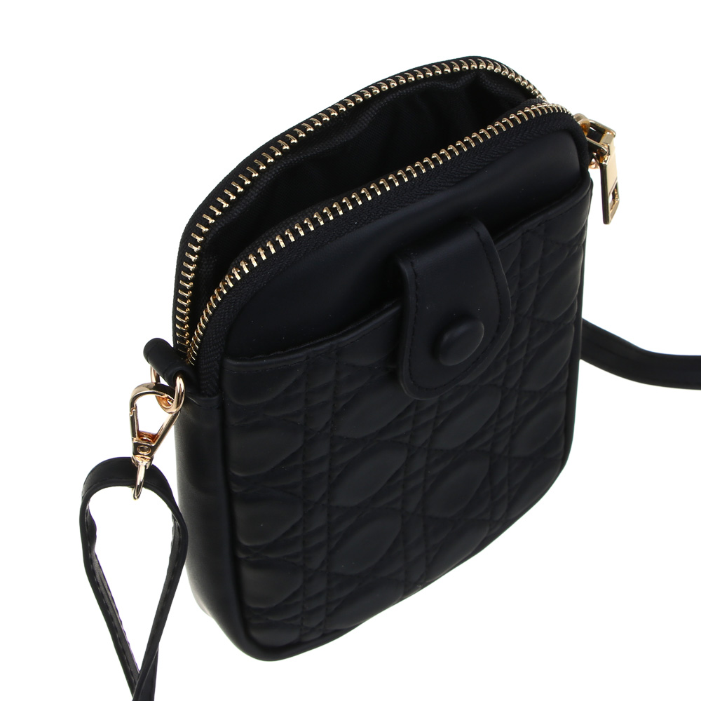 Сумка кроссбоди на длинном ремне тм ЮL Магнифик, ПУ, 18х12x2,5см, 2 цвета, КЖС24-22 - #4