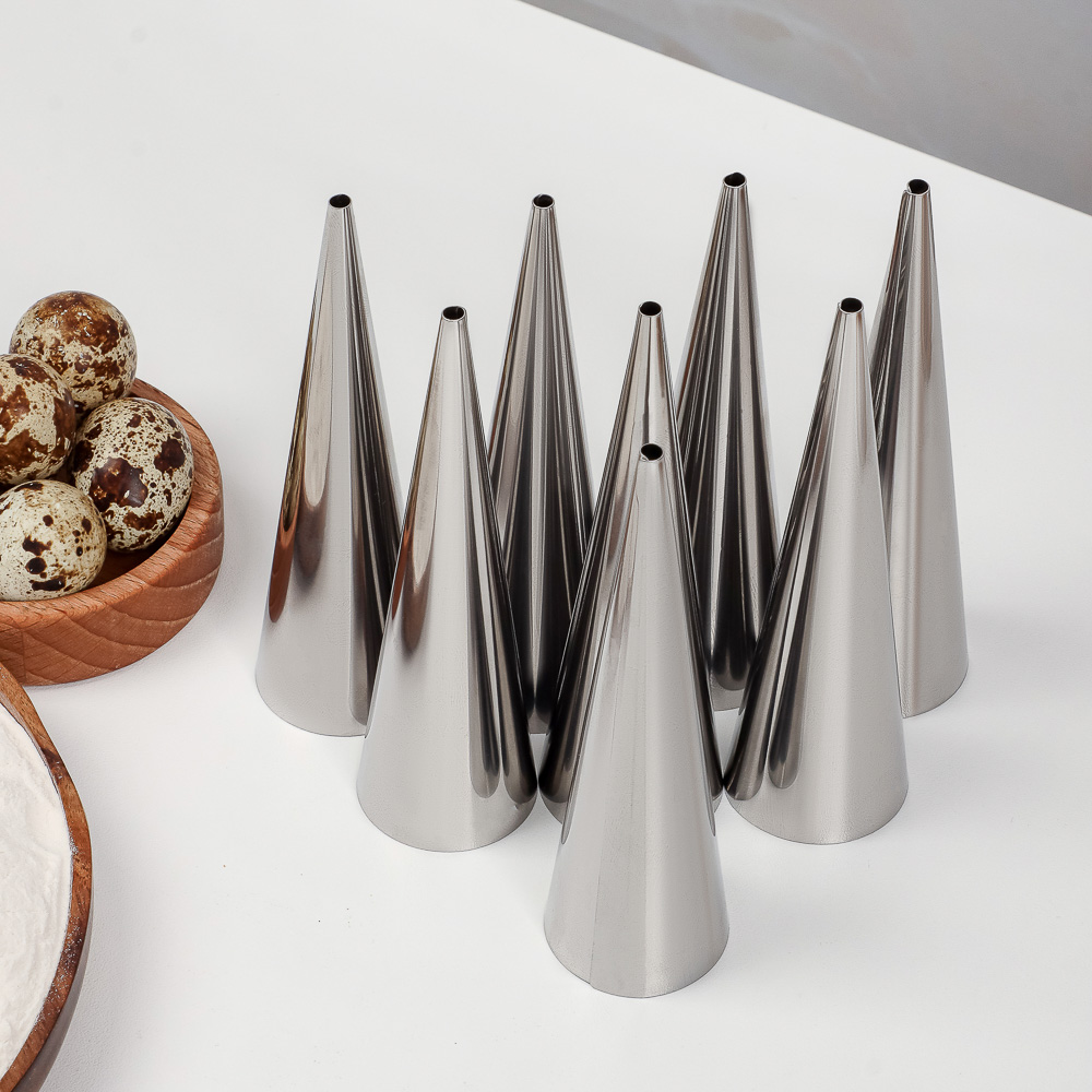 SATOSHI Набор форм для выпечки "конус" 8шт, 12х3,5см, нерж.сталь - #7