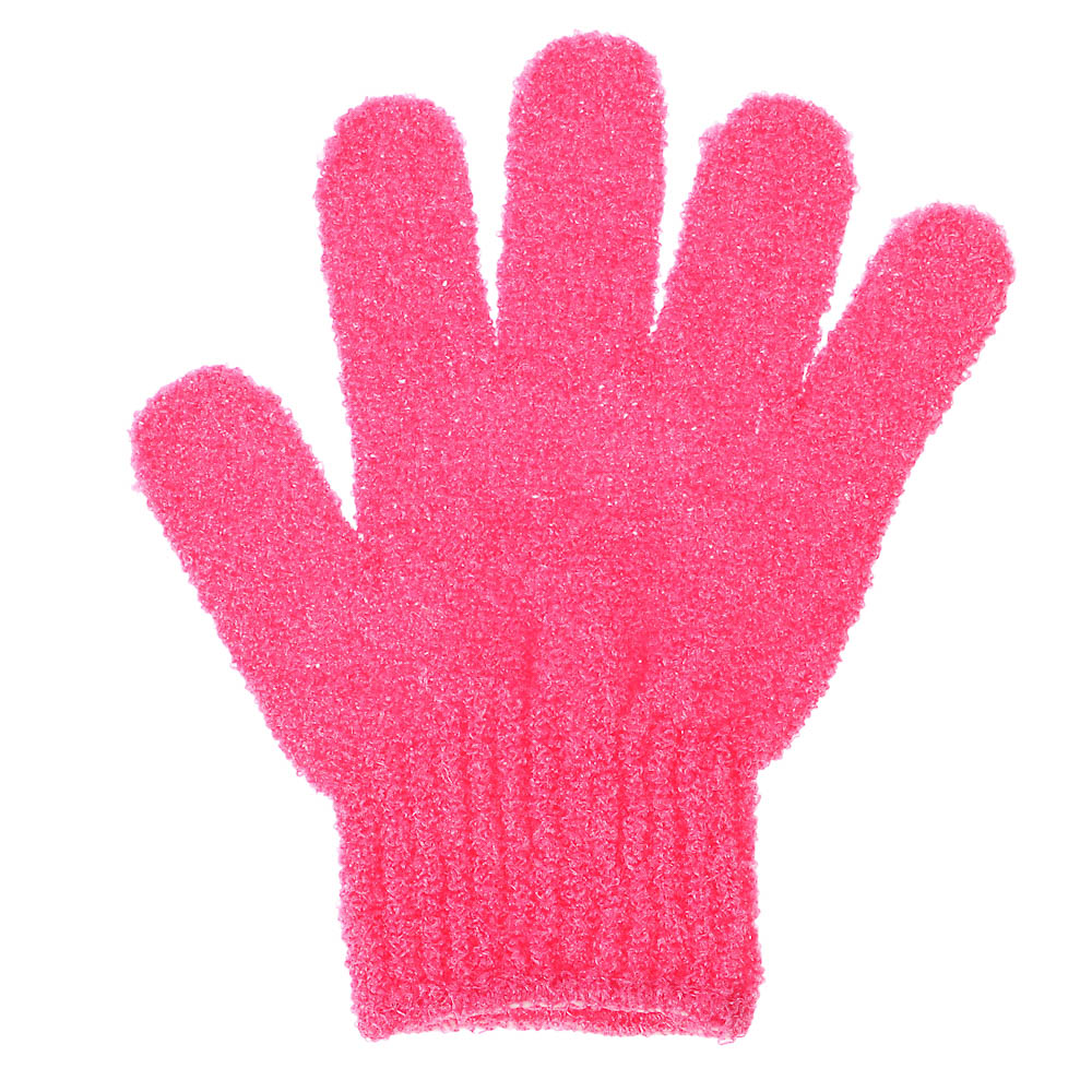 Мочалка перчатка тм ЮL с отшелушивающим эффектом, полиэстер, 18см, 5 цветов, МС24-06 - #2