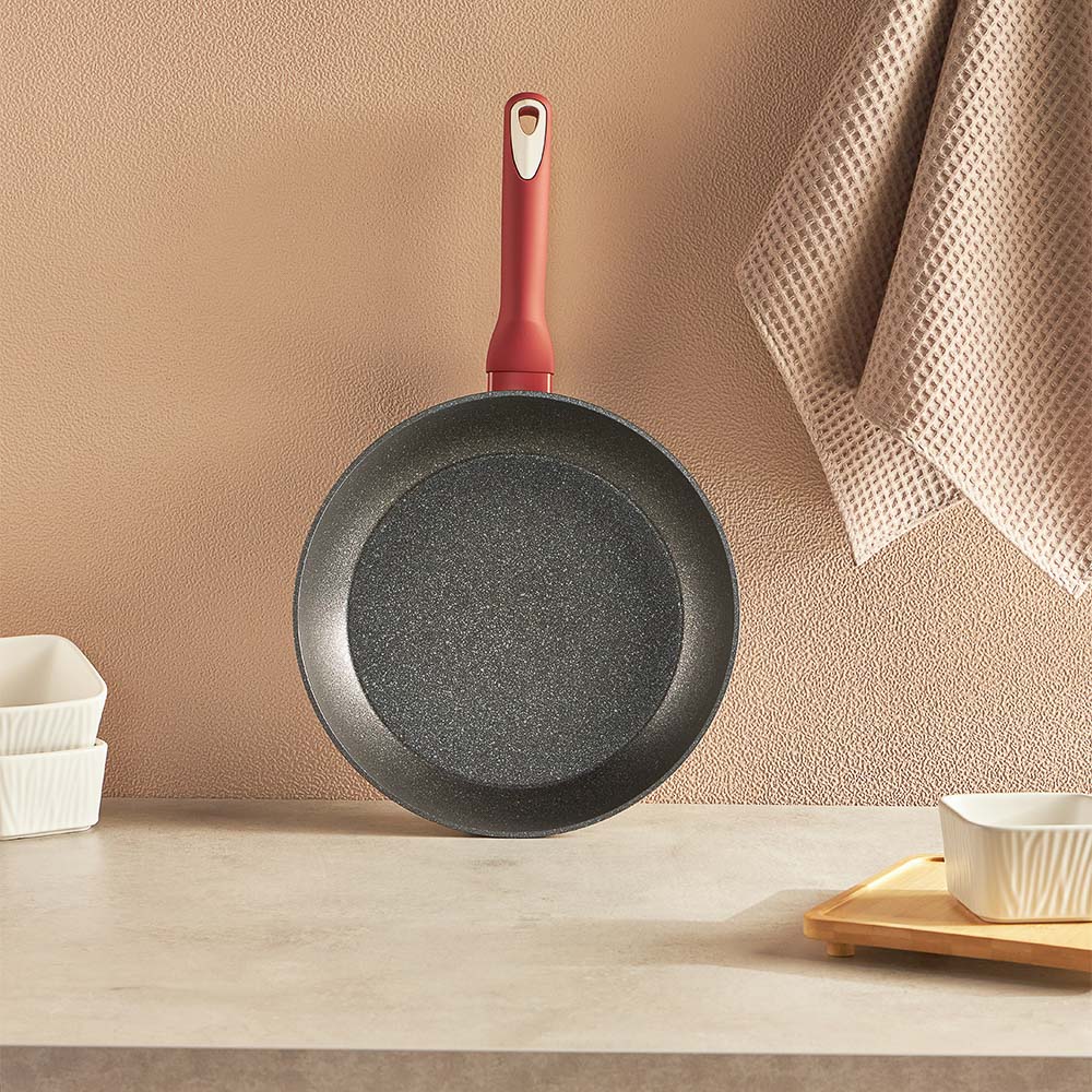 SATOSHI Лувьер Сковорода литая d28см, антипригарное покрытие мрамор, индукция - #8