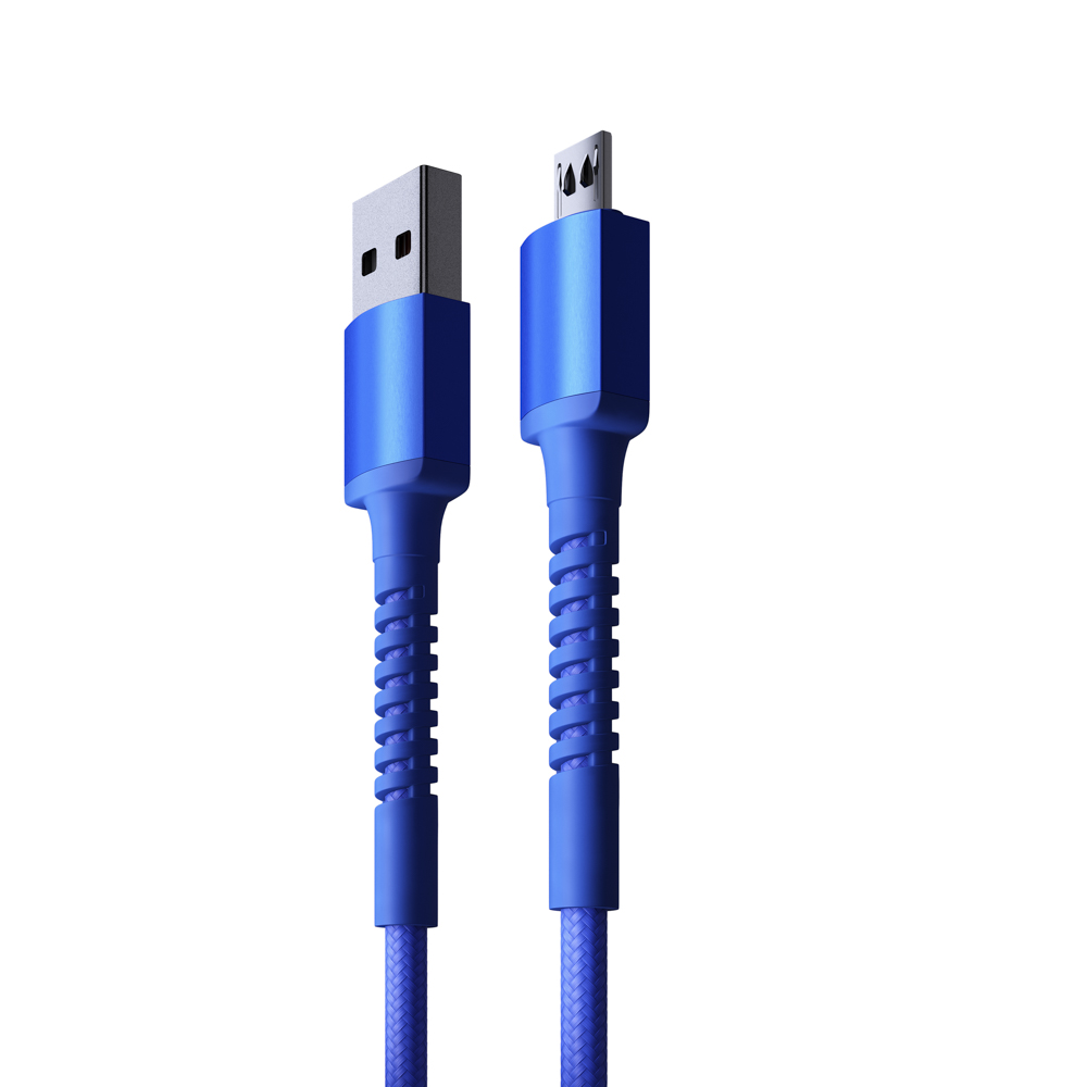 BY Кабель для зарядки XXL Micro USB, 2 м, 3А, Быстрая зарядка QC3.0, синий - #3