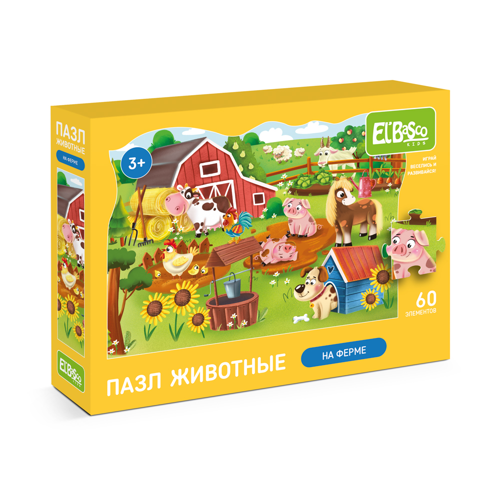 Пазл картон KiddieArt 7/28 Животные Африки 28дет/наб C22003 1648189