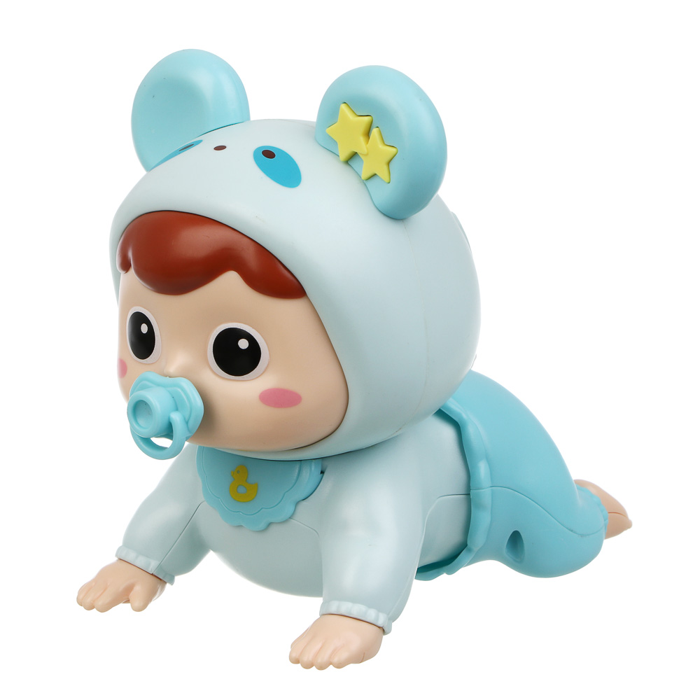 ИГРОЛЕНД Игрушка интерактивная ползунок "Малыш", звук, ABS, 2хААА, 13х9х12,5 см - #3