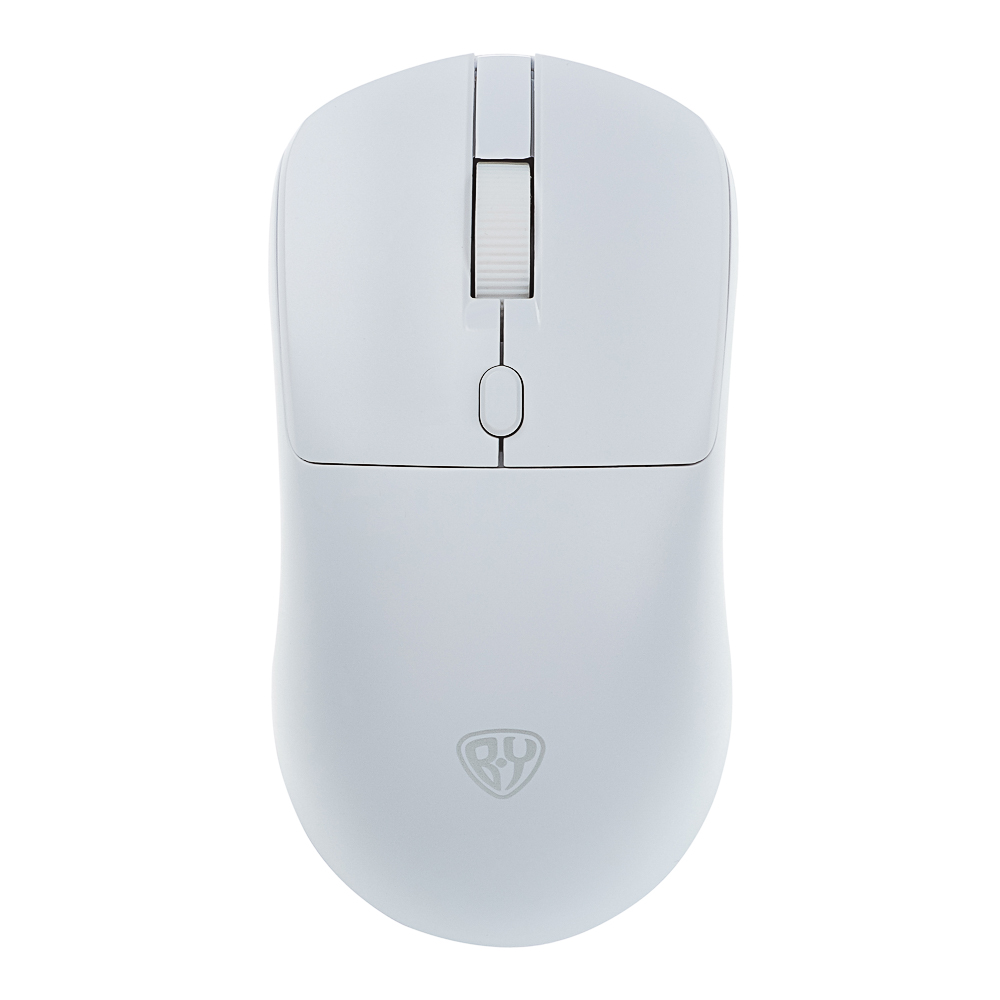 Компьютерная мышь беспроводная BY Office 2.4GHz,4D, тихий клик,800-1600DPI,SoftTouch,2xAАA,белый - #1