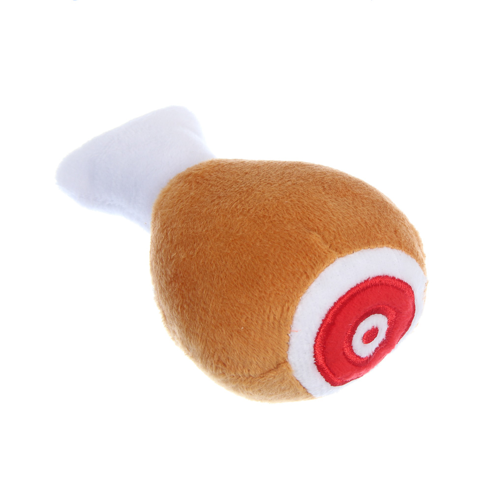 Игрушка для собак тм VETTA, куриная ножка, полиэстер, 12х7,5 см - #1