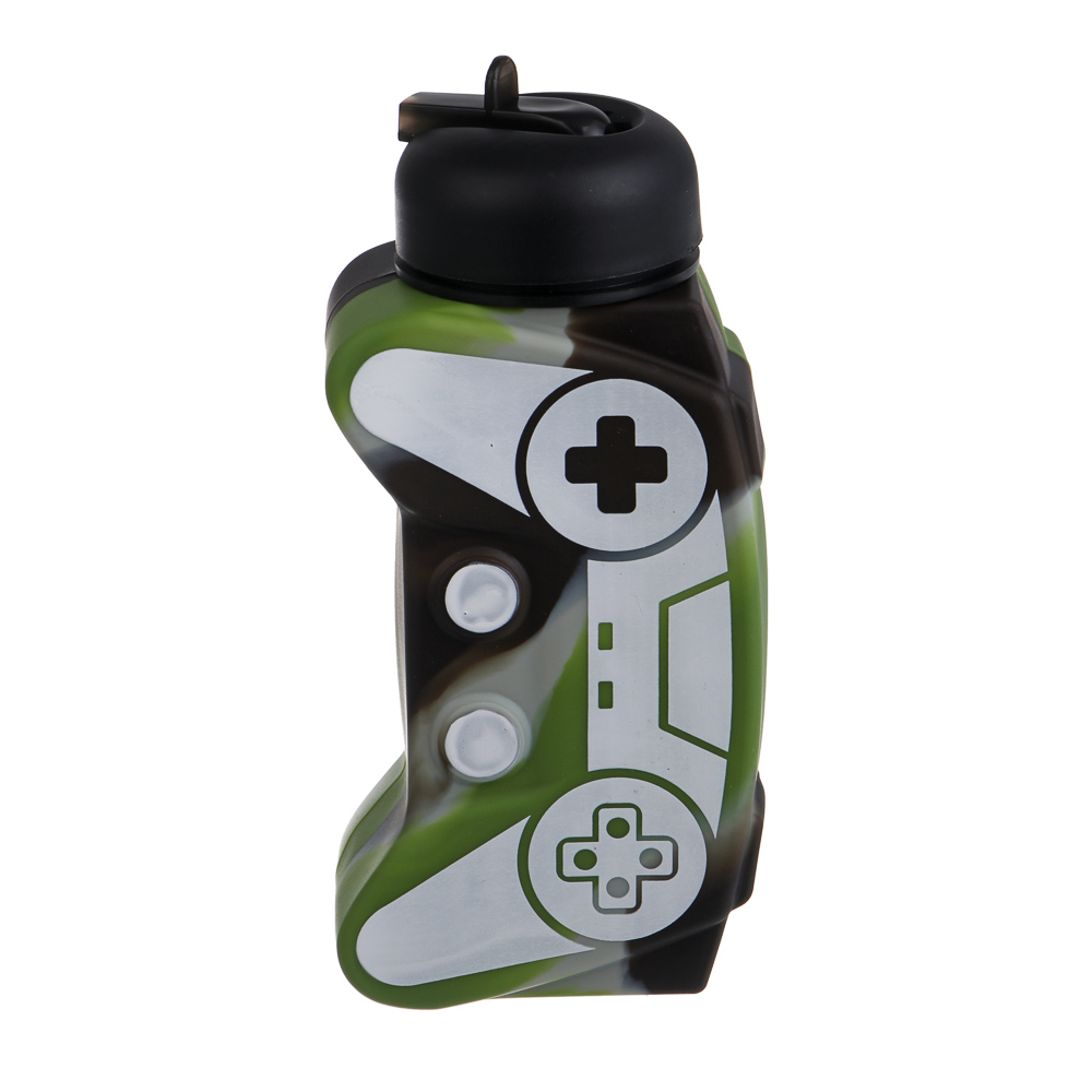 Бутылка для воды тм LADECOR "Джойстик", 600 мл, силикон, 2 вида - #9