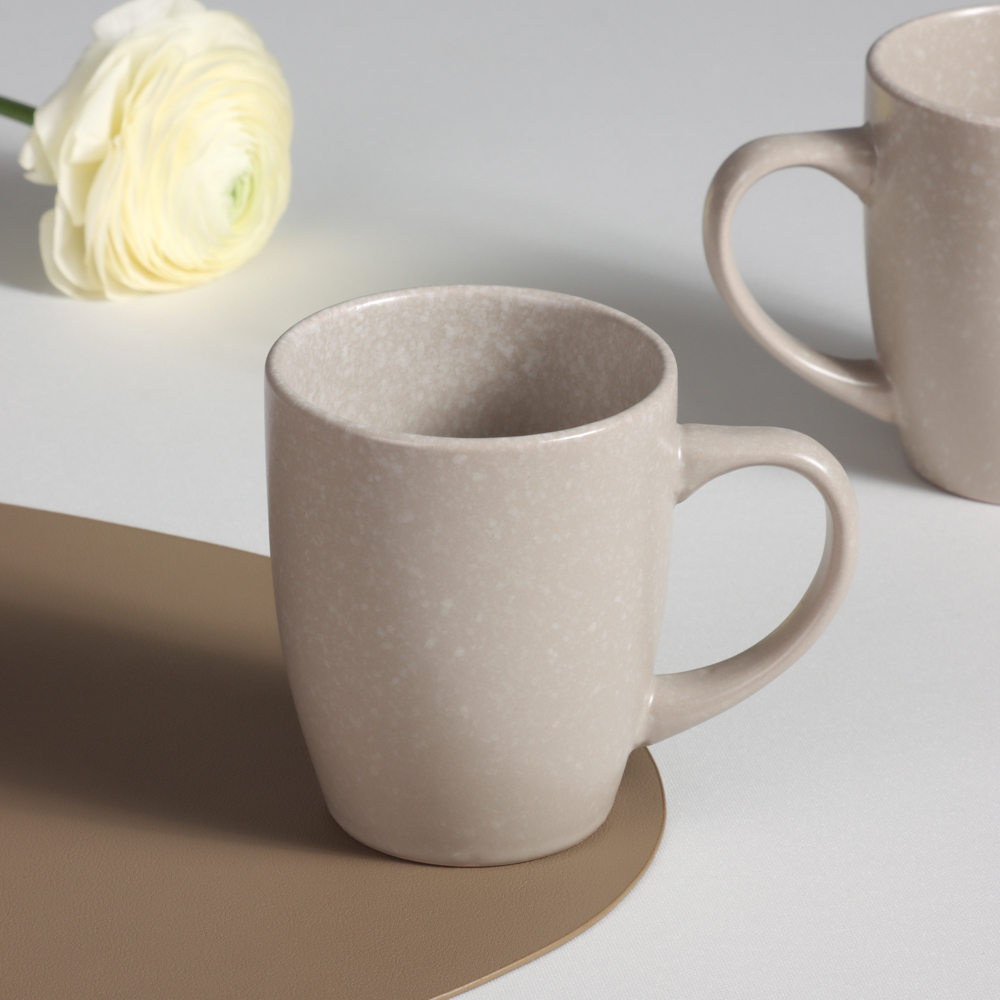 MILLIMI Набор стол.посуды 16пр(тар26см*4, тар20см*4, салатн14см*4, кружка340мл*4) керамика, бежевый - #15