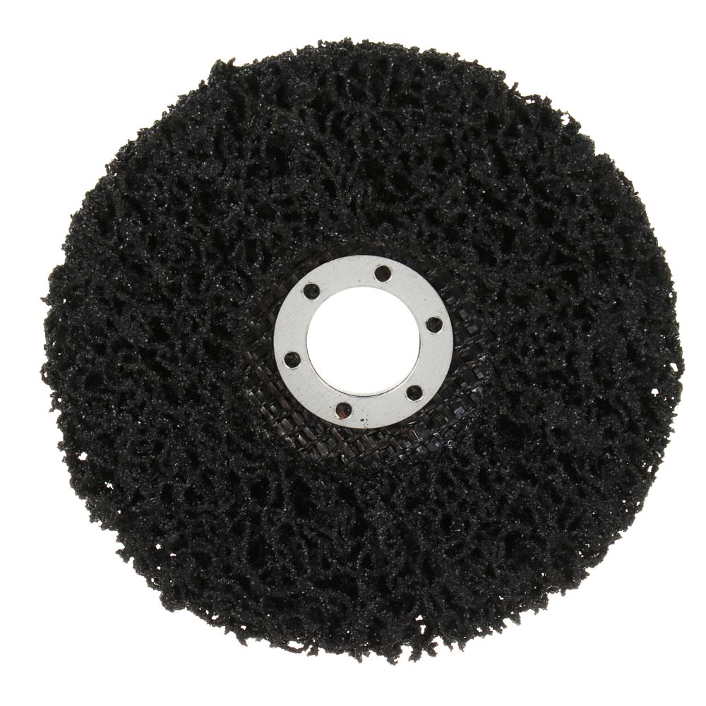 ЕРМАК Диск коралловый зачистной 125мм для УШМ, п.кв. 22 мм, толщина 14мм, чёрный, низкая жестк. - #5