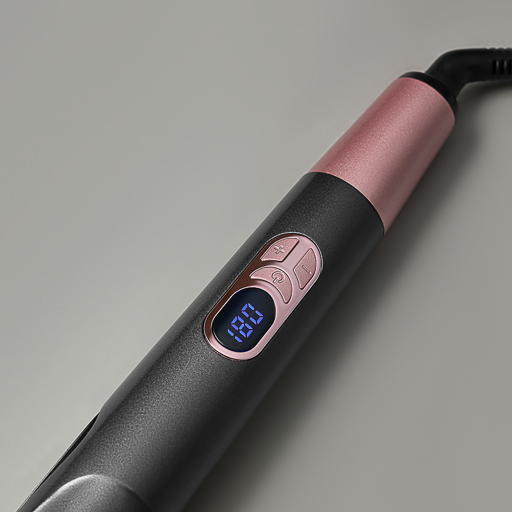 LEBEN Утюжок-выпрямитель для волос с изогнутыми пластинами, керамическое покрытие - #13