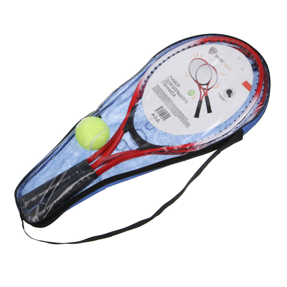Набор для большого тенниса, тм BY SPORT, (2 ракетки, мяч, чехол), металл, пластик - #5