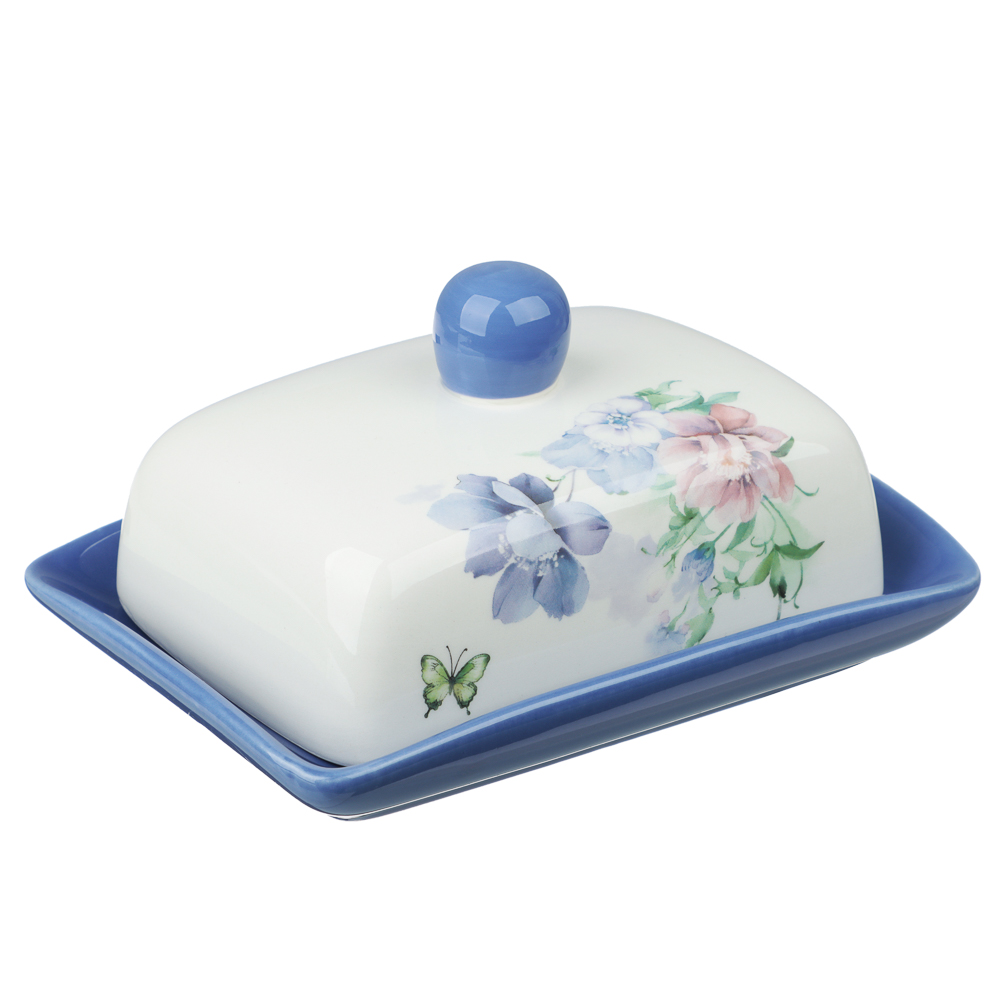 Масленка 17х12,5х8,3см, тм MILLIMI Гарден, керамика - #1