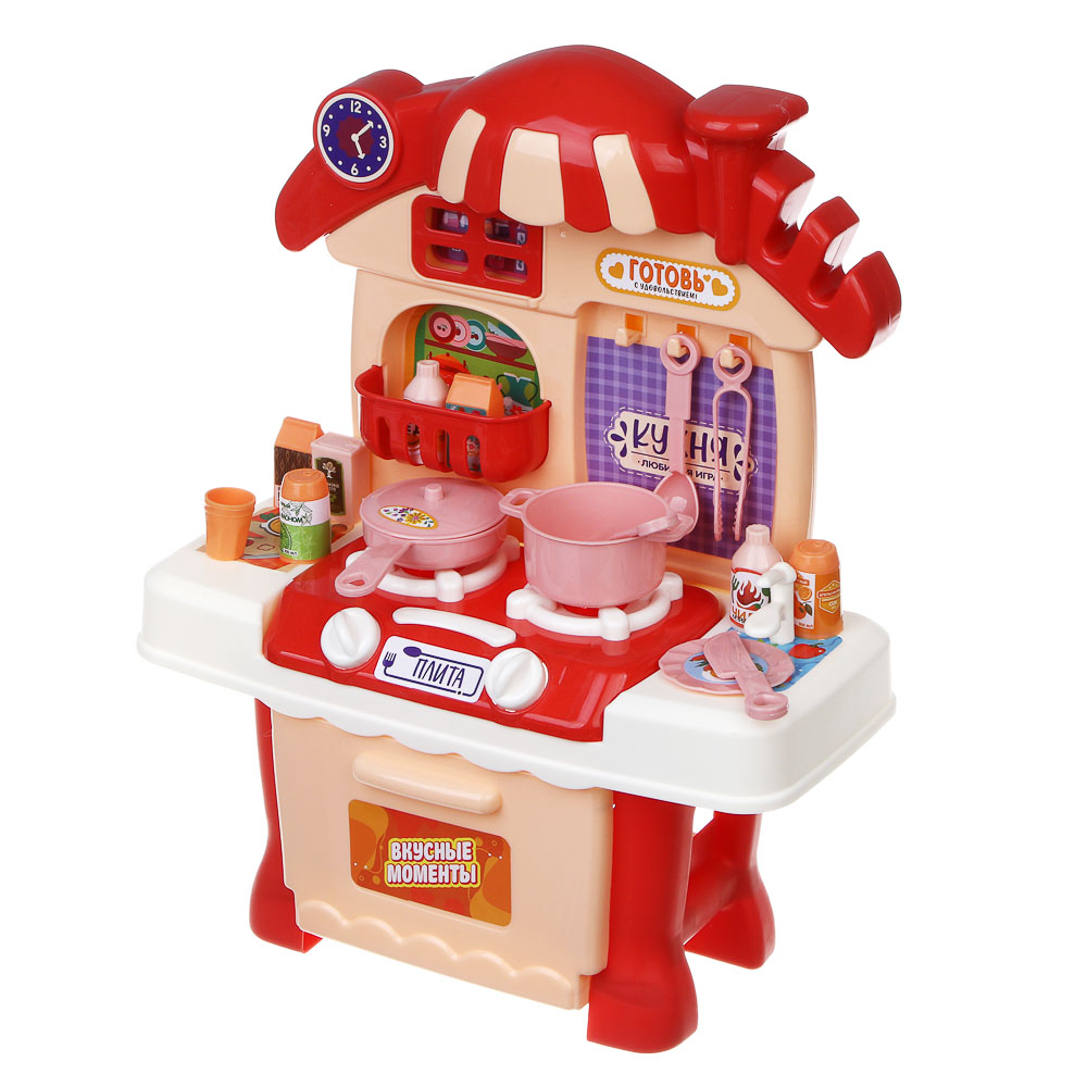ИГРОЛЕНД Игровой набор Кухня сборная в виде домика, PP, картон, 33х6х26 см, 2 цвета - #14