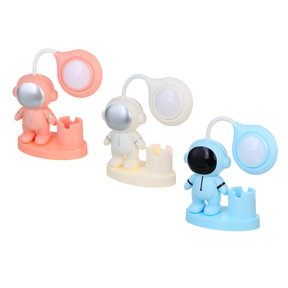 Светильник LED 3 в 1 "Астронавт", USB, АБС пластик, 13х7,5х30см, 3 цвета - #1