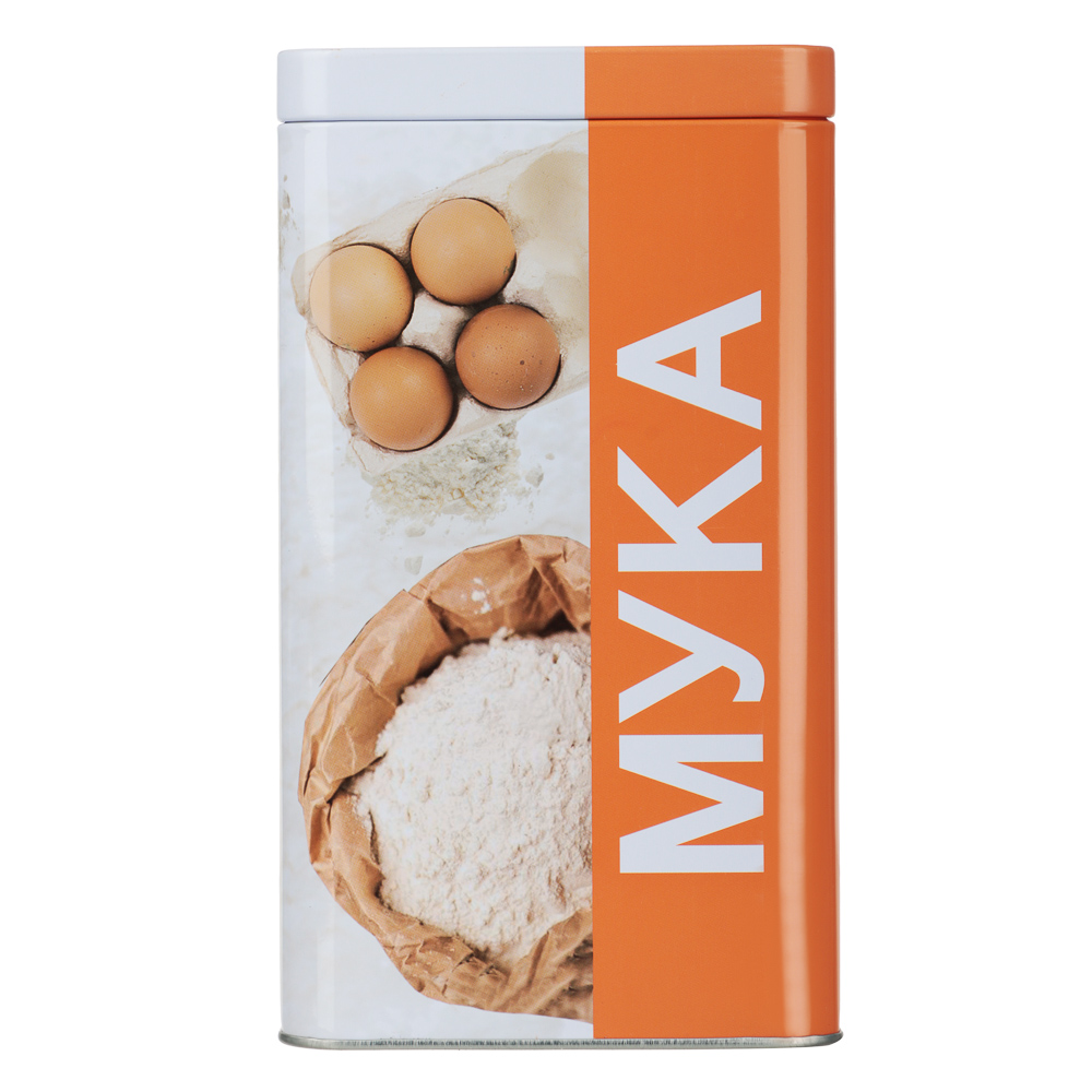 Банка для муки 17x10x10см, жесть - #4