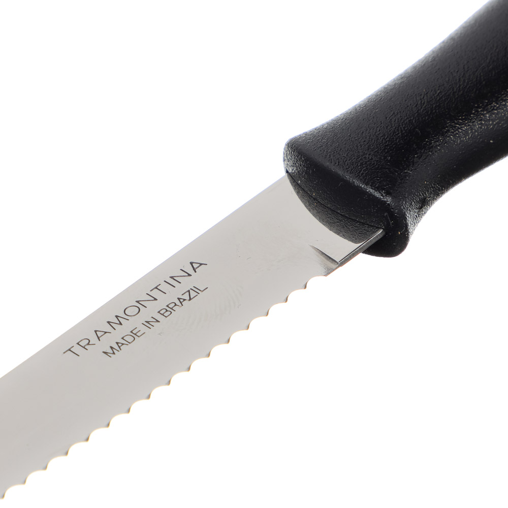 Нож для мяса с черной ручкой Tramontina Athus, 127 мм  - #3