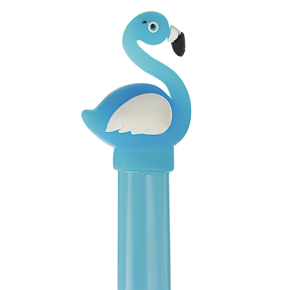 Ручка гелевая синяя, с объемной фигуркой и внутренней подсветкой, 16см, пластик, 4 дизайна - #5