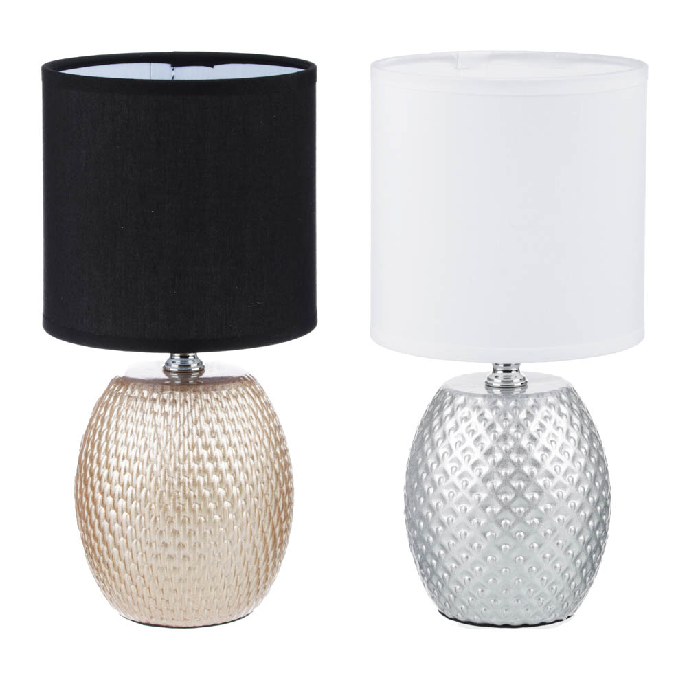 FORZA Лампа настольная, E14, 27см, 40 Вт, 220В, керамика, текстиль, 2 цвета - #3