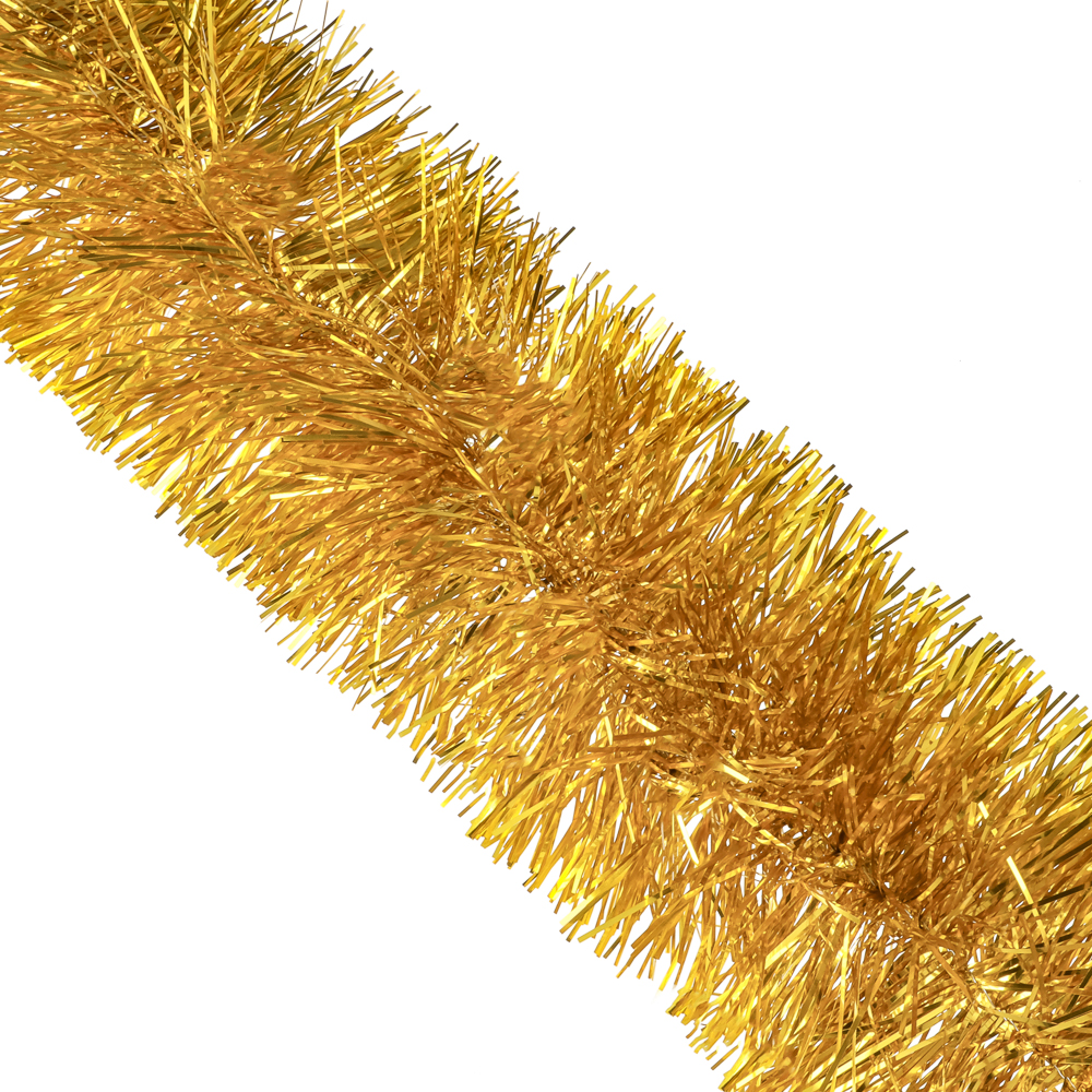 СНОУ БУМ Мишура Норка 11x200см, ПЭТ, золото - #1