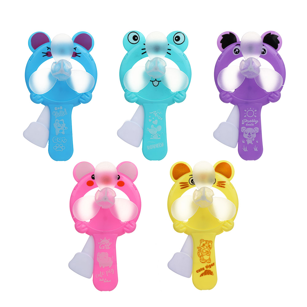 ИГРОЛЕНД Вентилятор с игрушкой механический, ABS, h18см, 9,5х18х2см, 3 дизайна - #1