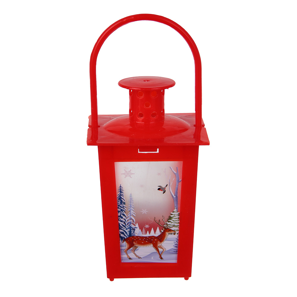 СНОУ БУМ Светильник декоративный LED в виде фонаря, 7x11,6см, PP, 3хAG10, 1 режим, 3 дизайна - #3