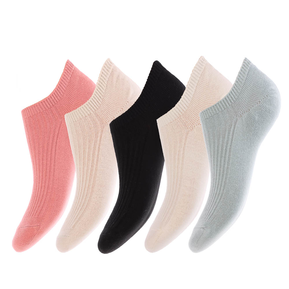 Носки-подследники лапша, тм Turkan, р. 36-41, 90%хлопок, 8% п/а, 2%лайкра,цвета в ас-те, AZ1230 - #1