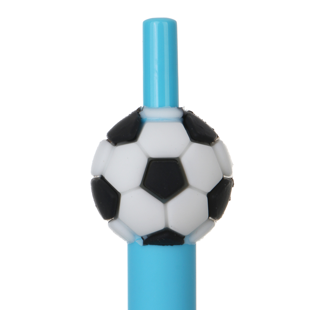 Ручка гелевая автоматическая синяя 0,5мм, "Футбол", 2 вида, шоу-бокс - #4